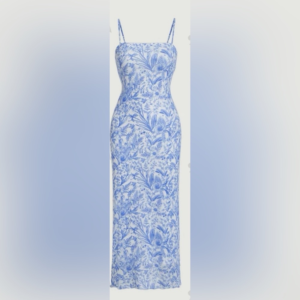 Blue & White Dress